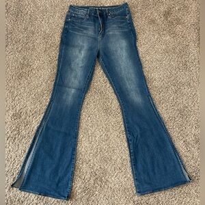 Articles of Society Women Denim Blue Flared High Waisted Jeans size 9 fits M